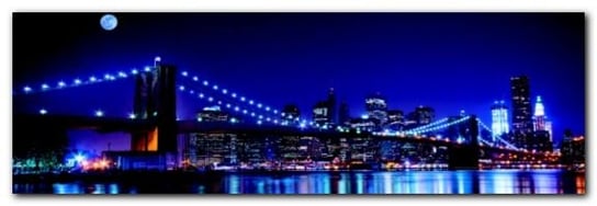 Brooklyn Bridge plakat obraz 95x33cm Wizard+Genius