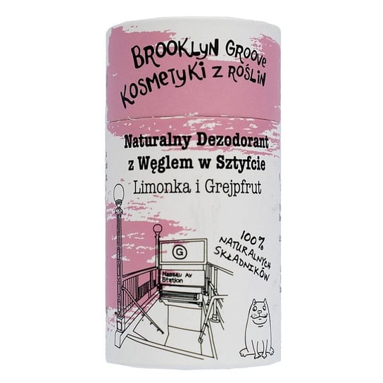 Brooklyn Groove, Naturalny dezodorant w sztyfcie Limonka i Grejpfrut Brooklyn Groove