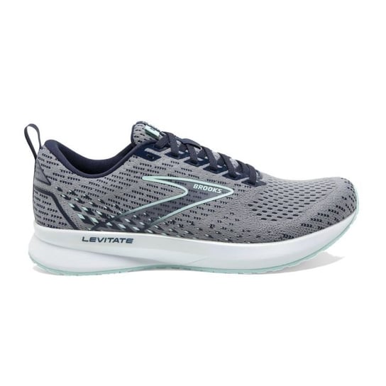 Brooks, Damskie buty do biegania Levitate 5, szaro-miętowe, rozmiar 38 Brooks