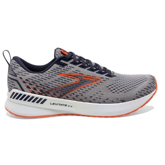 Brooks, Męskie buty do biegania Levitate 5 Gts, szaro-pomarańczowe, rozmiar 42.5 Brooks