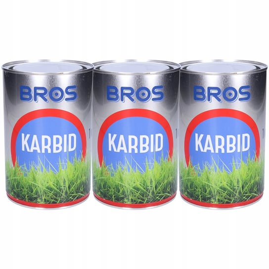 BROS KARBID GRANULOWANY ŚRODEK KRETY NORNICE 3x1KG BROS