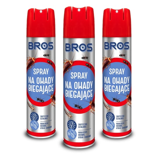 Bros Spray Środek Na Owady Biegające 3X300Ml BROS