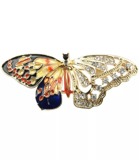 Broszka motyl motylek złota cyrkonie Prezent Agrafka