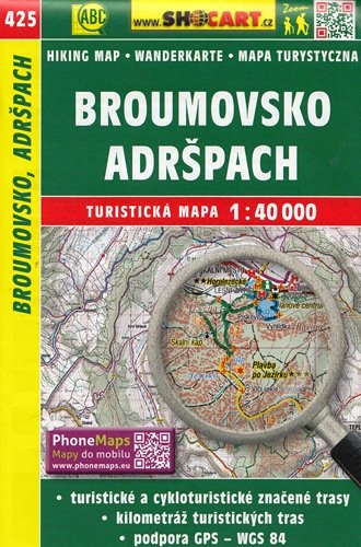 Broumovsko Adrspach. Mapa turystyczna 1:40 000 Opracowanie zbiorowe