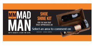 Brown Mad Man Shoe Shine Kit Creative Factory