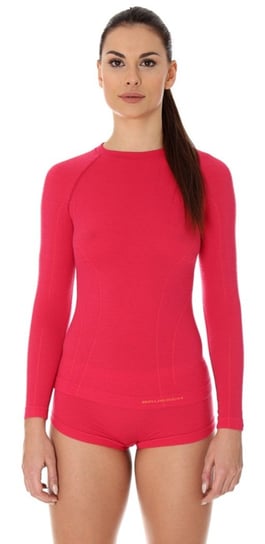 Brubeck, Koszulka damska termiczna z długim rękawem, Active Wool, różowy, rozmiar M BRUBECK