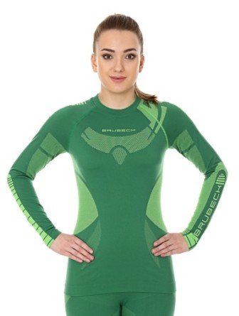 Brubeck, Koszulka damska termiczna z długim rękawem, Dry, zielony, rozmiar XL BRUBECK