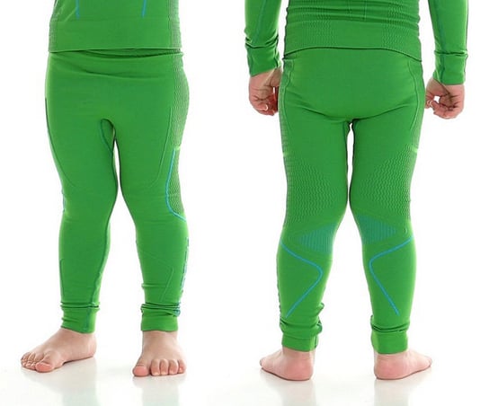 Brubeck, Spodnie chłopięce termiczne, Thermo Junior, zielony, rozmiar 104/110 BRUBECK