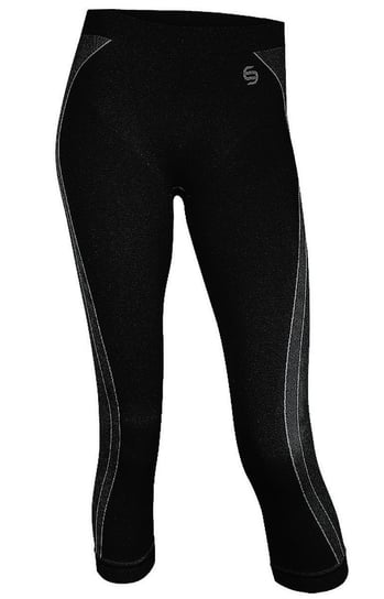 Brubeck, Spodnie damskie 3/4 termiczne, Fit Balance, czarny, rozmiar XL BRUBECK