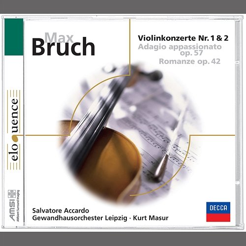 Bruch: Violinkonzert Salvatore Accardo, Gewandhausorchester, Kurt Masur