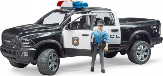 Bruder, Auto Dodge RAM 2500 Power Wagon jako auto policji USA z figurką policjanta, 02505 Bruder
