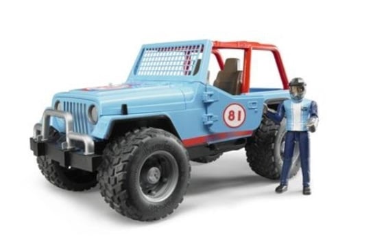 Bruder, Jeep Cross Country Racer niebieski z figurką rajdowca, 02541 Bruder