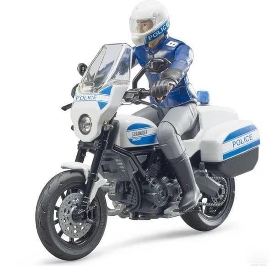 Bruder, Policjant na motocyklu Scrambler Ducati , 062731 Bruder