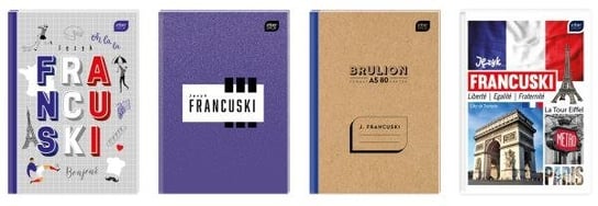 Brulion A5 Język francuski, 80 kartek Interdruk