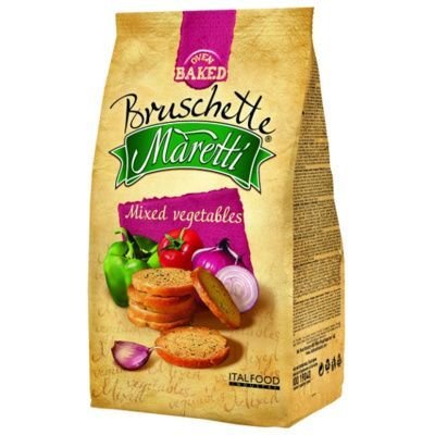 Bruschette Maretti, Chrupki chlebowe, mix warzyw, 70 g Bruschette Maretti