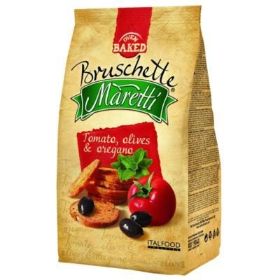Bruschette Maretti, Chrupki chlebowe z pomidorem i oliwą, 70 g Bruschette Maretti