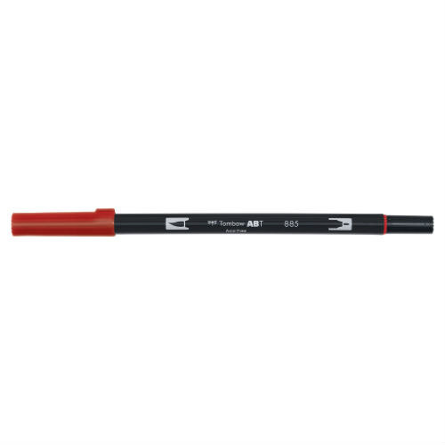 Brush Pen dwustronny Tombow - warm red Tombow