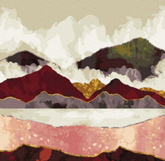 Brushme, Malowanie po numerach Crimson mountains Brushme