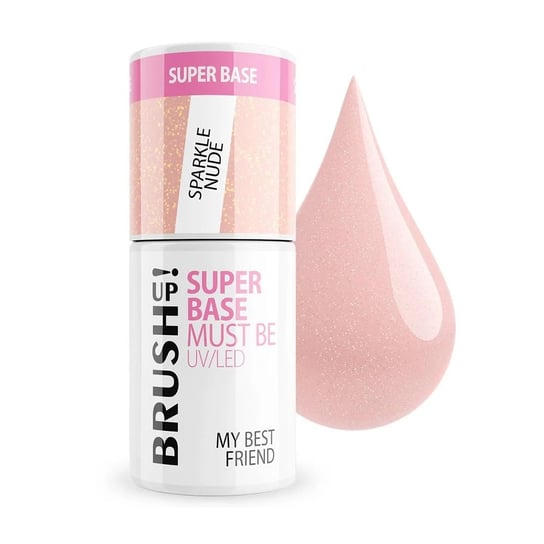 BrushUp!, Super Base baza hybrydowa do paznokci Sparkle Nude 5g BrushUp!