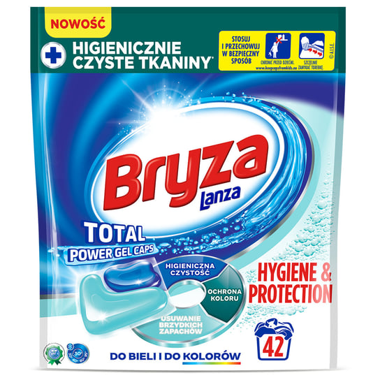 Bryza Lanza Hygiene & Protection kapsułki do prania białych i kolorowych tkanin 42 szt. Bryza