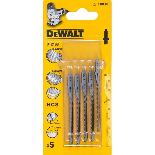 Brzeszczot do wyrzynarki DEWALT, 76x1,4 mm, 5 szt DeWalt