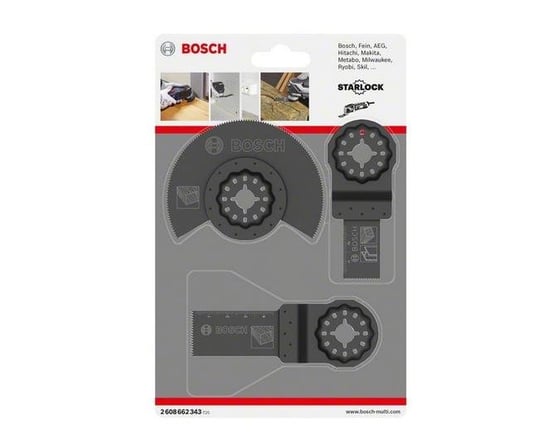 Brzeszczoty do narzędzia wielofunkcyjnego BOSCH B2608662343, 3 elementy Bosch