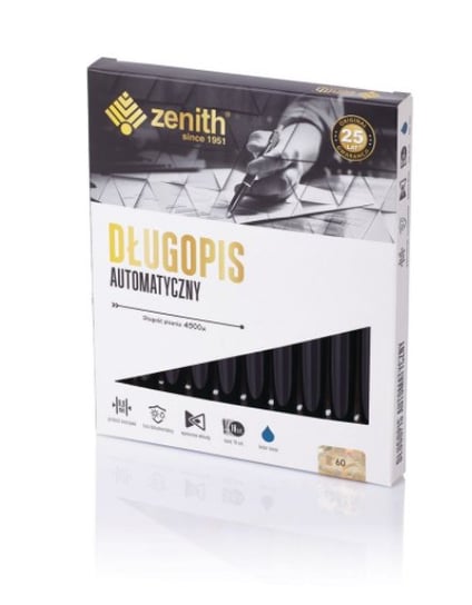 [Bs] Długopis Automatyczny Zenith 60/10 Czarny 10Szt. Zenith
