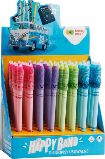 [Bs] Długopisy Usuwalne Buźki Lol 0,5Mm Niebieskie 40Szt Happy Color Happy Color