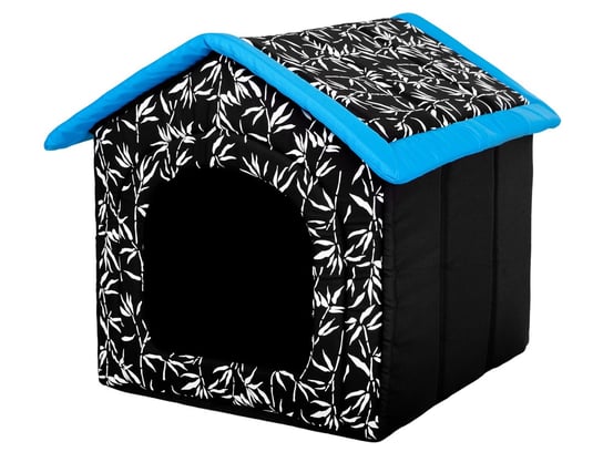 Buda dla psa/kota, 38 x 32 x 38 cm, R1, niebieski dach HobbyDog