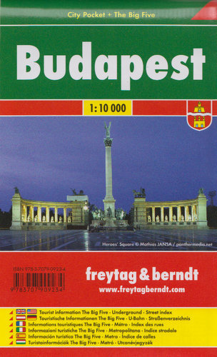 Budapeszt city pocket. Mapa 1:10 000 Opracowanie zbiorowe