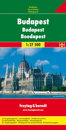 Budapeszt. Mapa 1:27 500 Freytag & Berndt