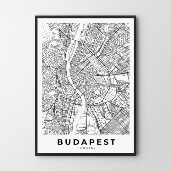 Budapeszt mapa 61x91cm Hog Studio