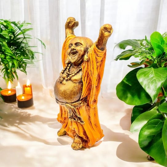 Buddha Orientalna Figurka Statuetka Śmiejący się Budda Bogactwo i Dobrobyt Jakarta