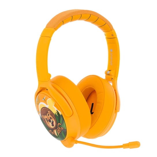 BUDDYPHONES Cosmos Plus słuchawki bezprzewodowe dla dzieci żółte ANC BuddyPhones