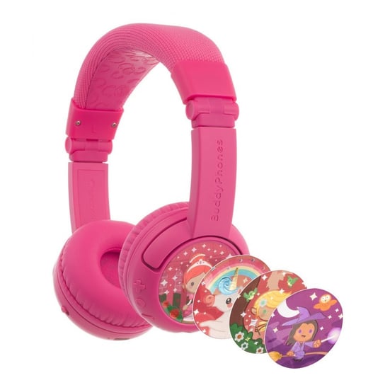 BuddyPhones Słuchawki dla dzieci BT z mikrofonem Play Różowe BuddyPhones