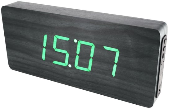Budzik, zegar ścienny MPM C02.3672.90 green led MPM