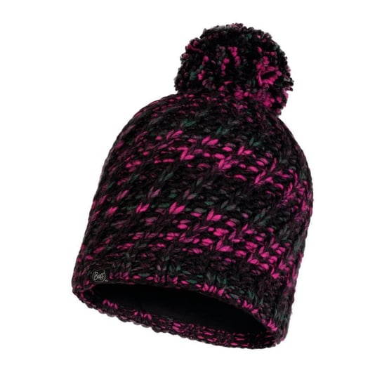 Buff, Czapka zimowa, Knitted & Fleece Hat - Valya, czarny, rozmiar uniwersalny Buff