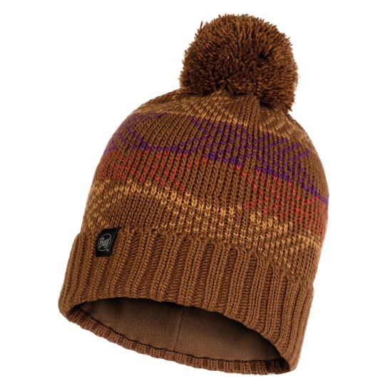 Buff, Czapka zimowa, Knitted & Polar Hat - Garid Tundra, brązowy, rozmiar uniwersalny Buff