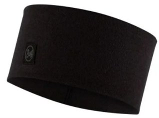 Buff, Opaska Merino wide headband, Black, Unisex, 129441.999.10.00 Buff