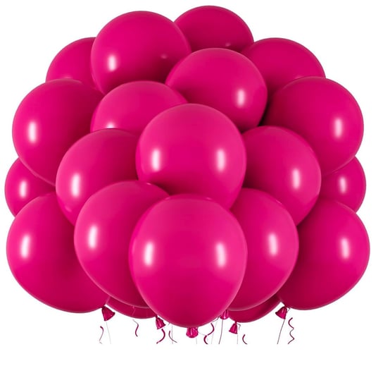 Bukiet balonów fuksja ciemny róż urodziny 20szt Fuksjowy Roczek Dzień Mamy Inna marka
