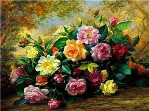 Bukiet kwiatów - Albert Williams 50x40 cm ArtOnly