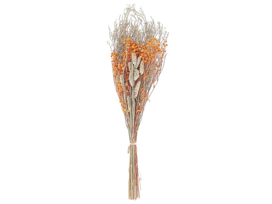 Bukiet suszonych kwiatów 65 cm pomarańczowy CERCEDILLA Beliani