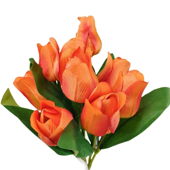 Bukiet tulipan x9 pomarańczowy sztuczny kwiat Inna marka