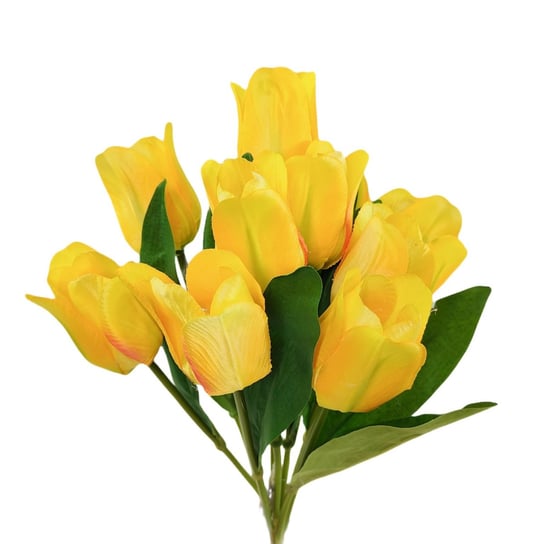 Bukiet tulipan x9 żółty sztuczny kwiat Inna marka