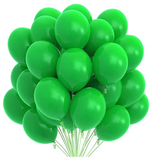 Bukiet zielonych balonów gotowy zestaw dekoracji urodzinowych 20szt. inna (Inny)