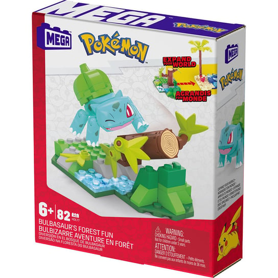 Bulbasaur Klocki Pokemon Leśna Zabawa Mega Construx Mattel