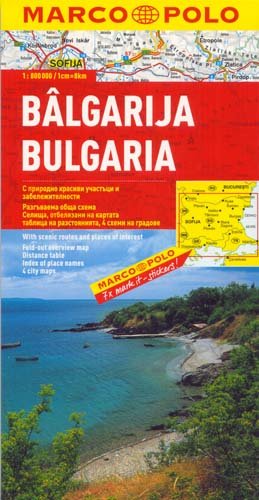 Bulgaria. Mapa 1:800 000 Opracowanie zbiorowe