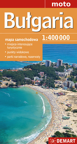 Bułgaria. Mapa samochodowa 1:400 000 Opracowanie zbiorowe