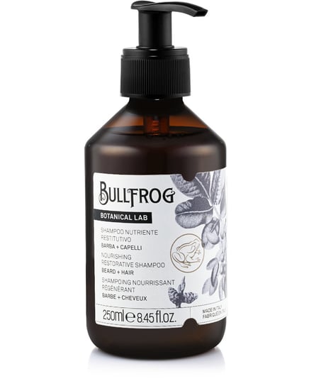 Bullfrog, Odżywiający Szampon Do Włosów I Brody, 250 Ml Bullfrog
