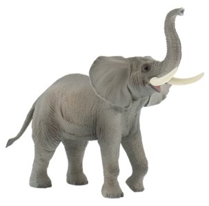 BULLYLAND 63685 Słoń afrykański z uniesioną trąbą 10,5cm Bullyland